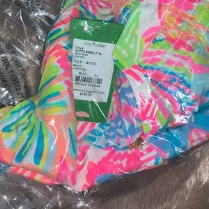 NWT Lilly Pulitzer Lovers Coral Elsa Top size XL